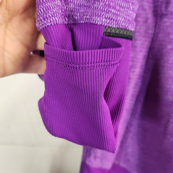 Lululemon Runderful Slim Fit 1/2 Zip Running Pullover Purple Tender Violet 8 - Picture 10 of 16
